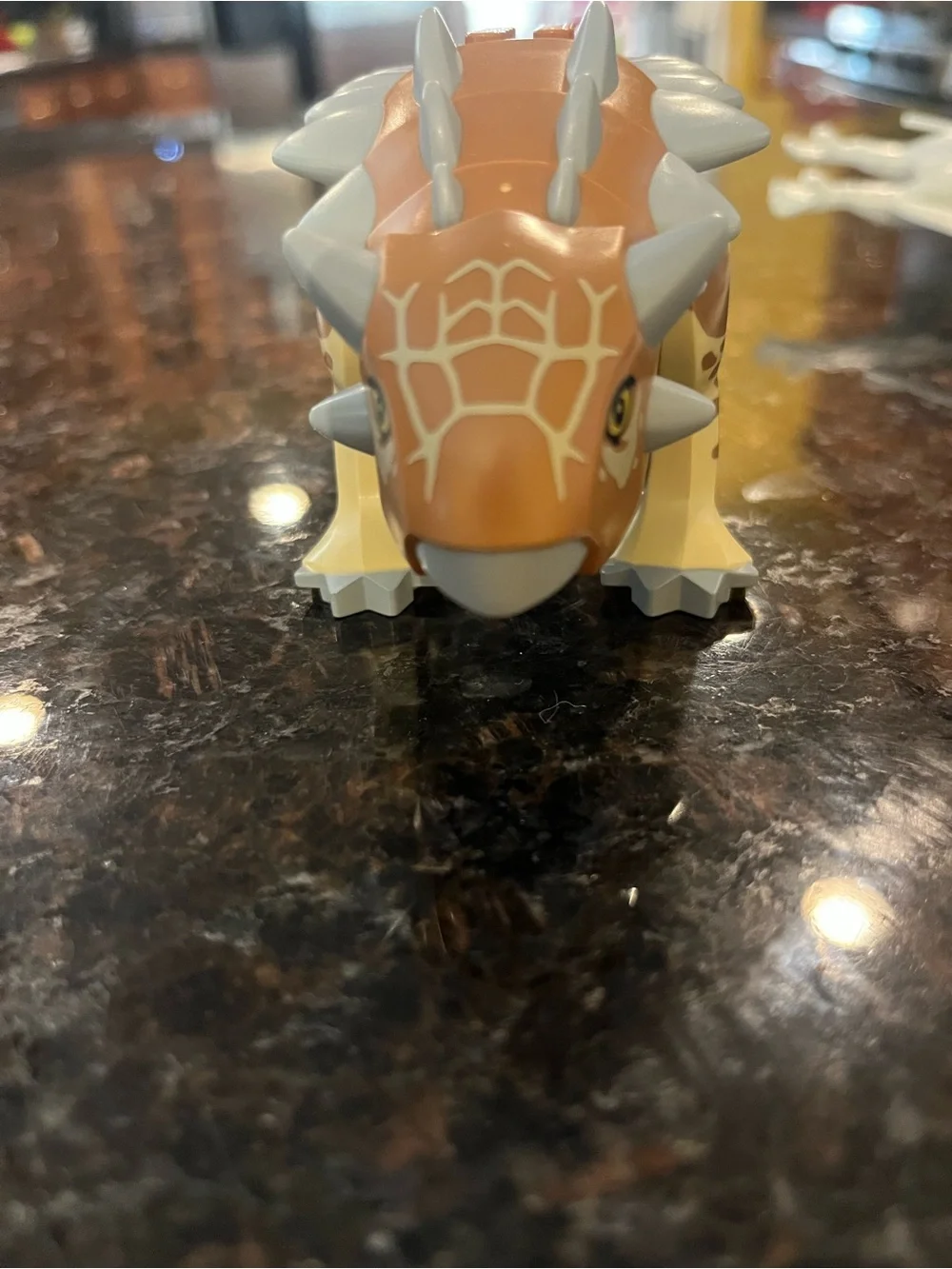 Lego Jurassic World  ankylosaurus figure Brown Spiked Tail dinosaur 6302321 htf